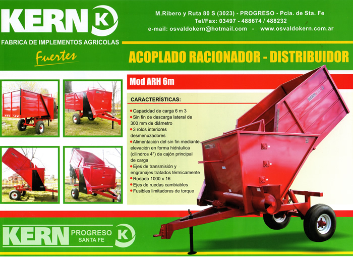 Acoplado Racionador - Distribuidor
