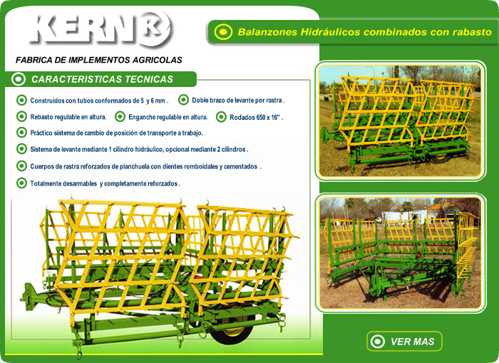 Balanzones Hidr&aacute;ulicos combinados con rabasto